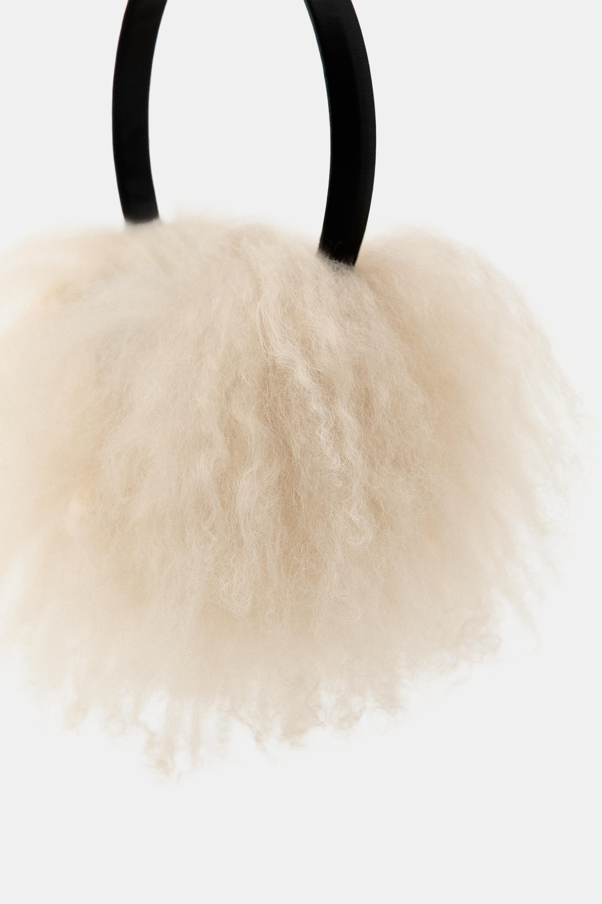 100% LEATHER FUR EARMUFFS